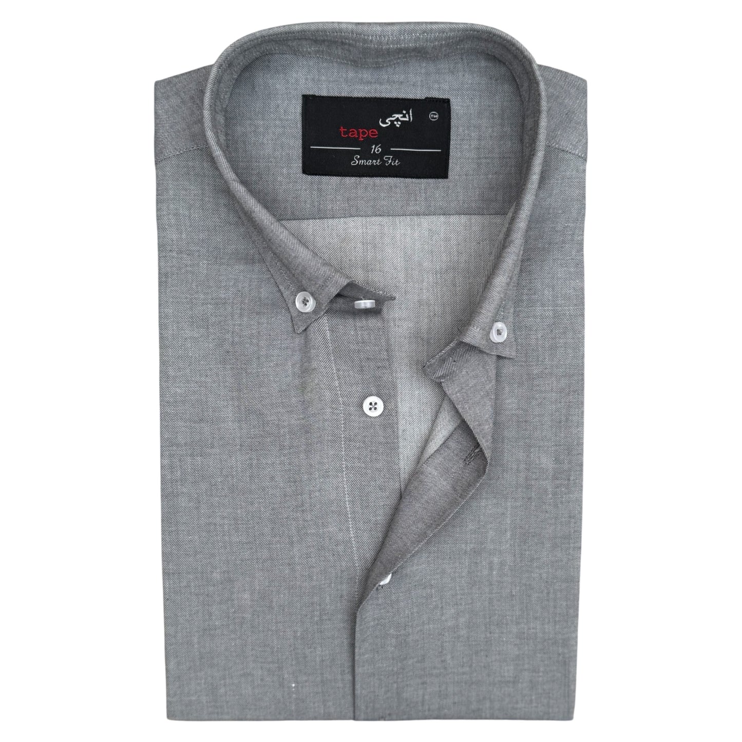 STEEL GREY COTTON SHIRT