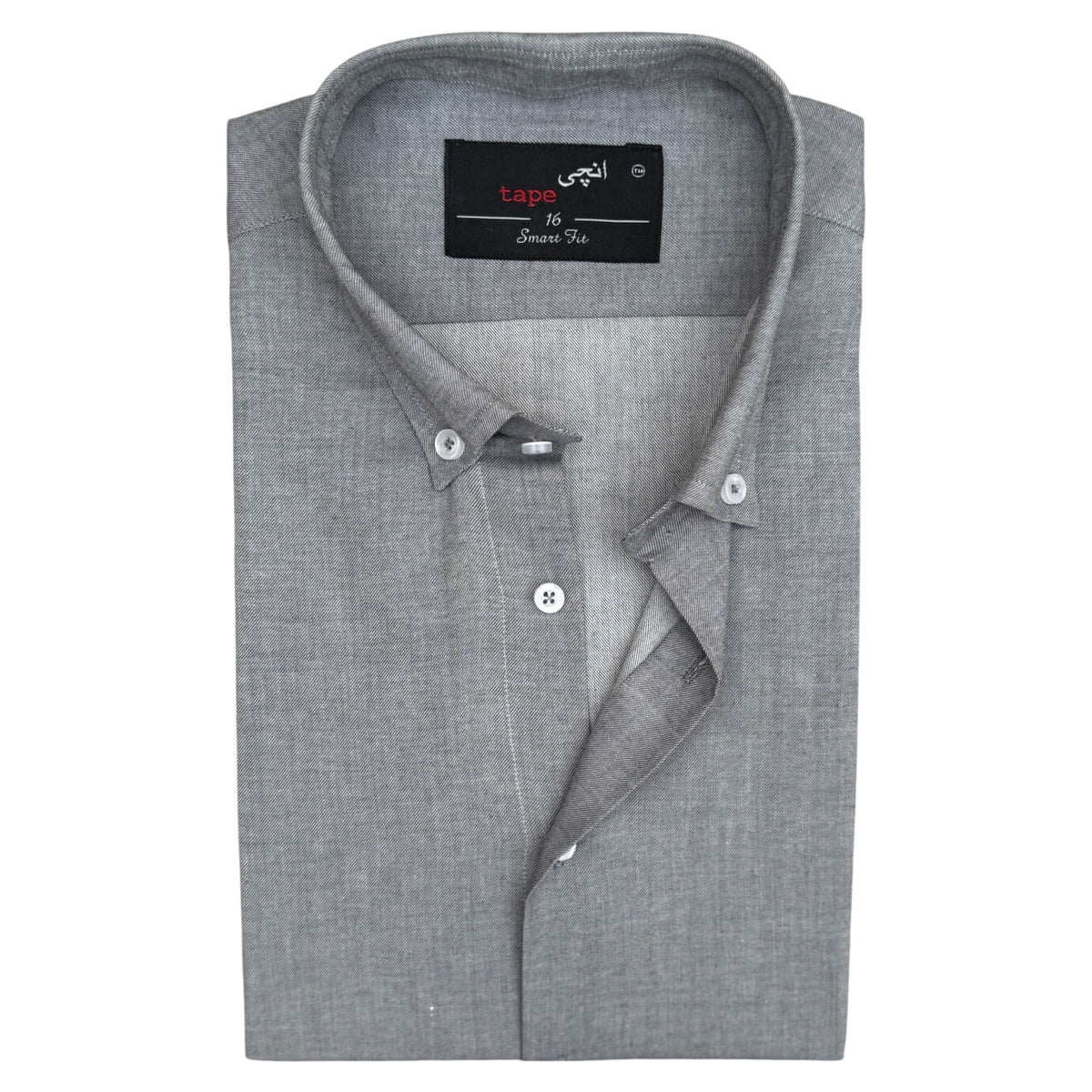 STEEL GREY COTTON SHIRT