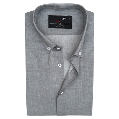 STEEL GREY COTTON SHIRT
