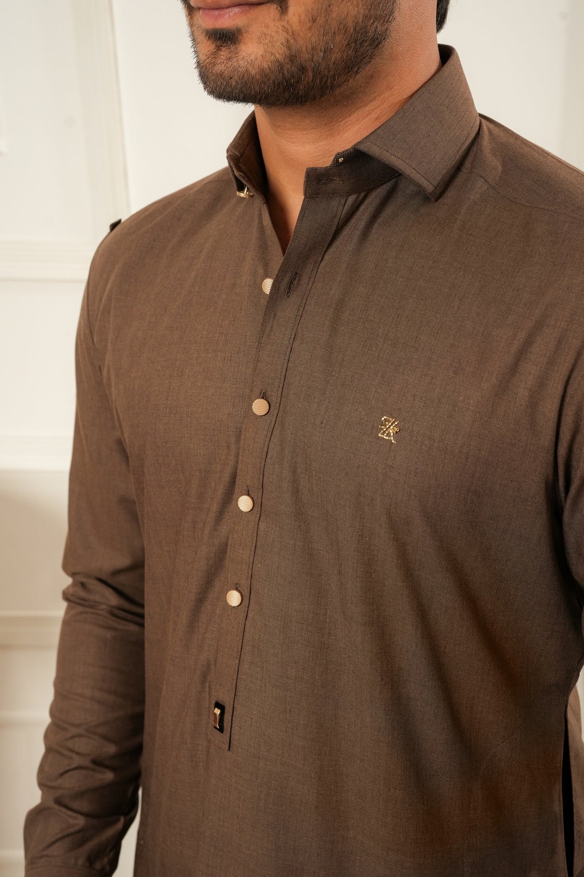 BROWN SHALWAR KAMEEZ
