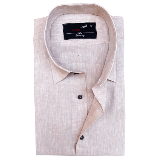 BEIGE LINEN SHIRT