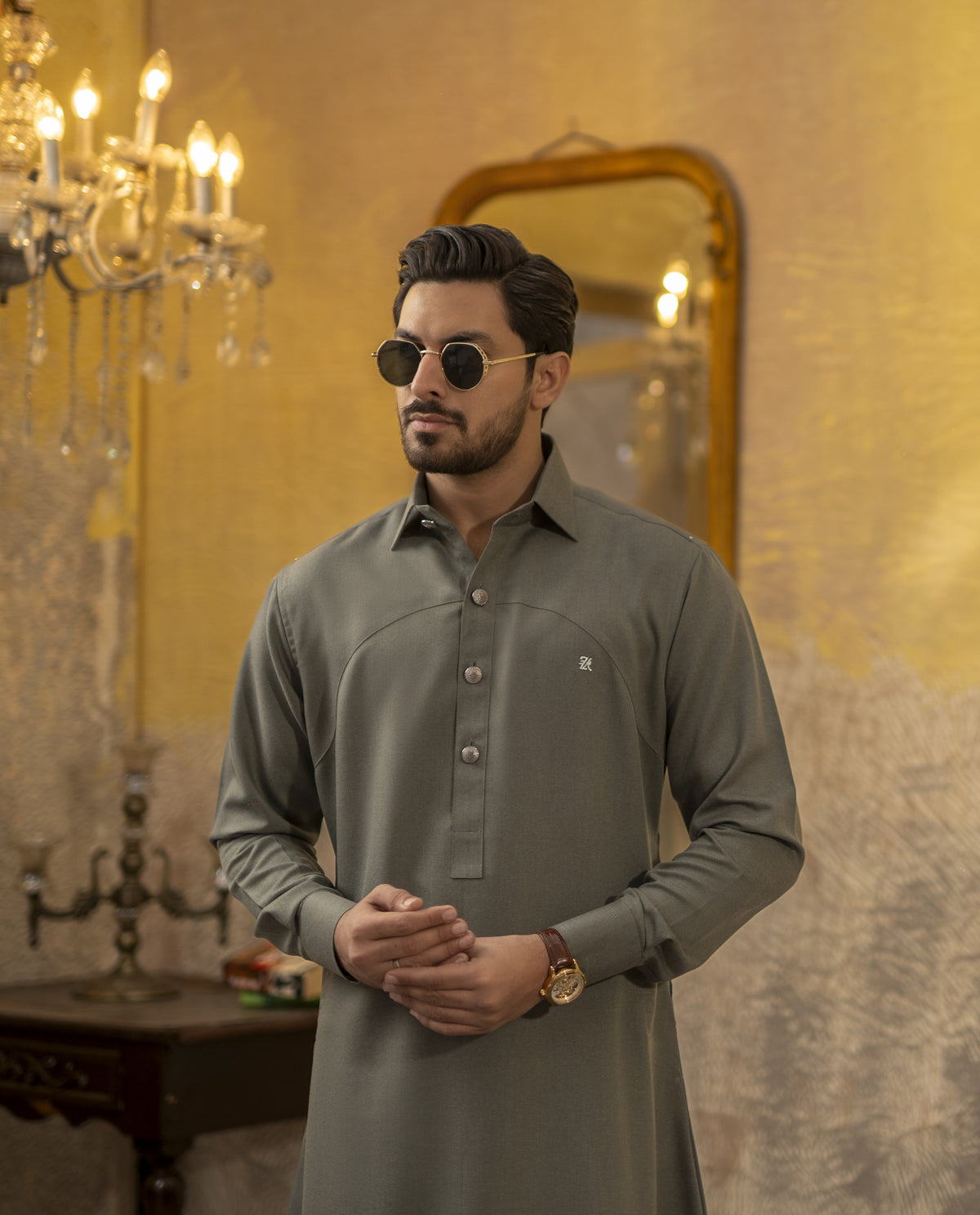 SAGE-GREY JUBBA