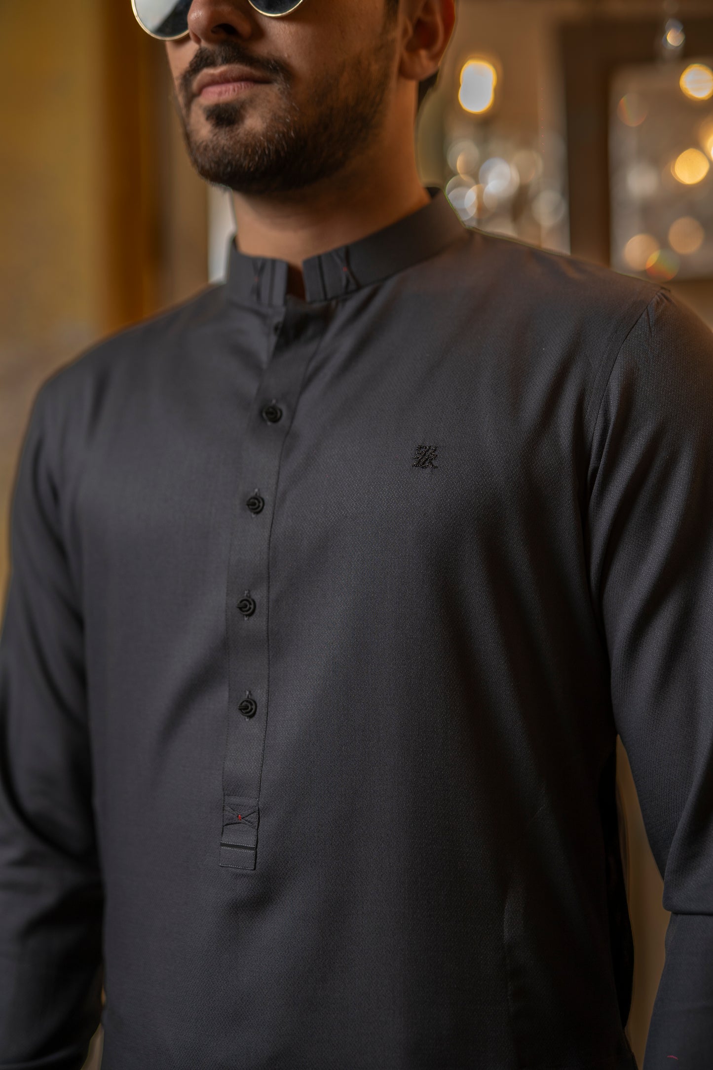 GUN METALLIC SHALWAR KAMEEZ