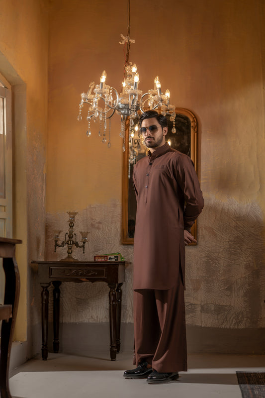 MAROON FARSHI SHALWAR KAMEEZ