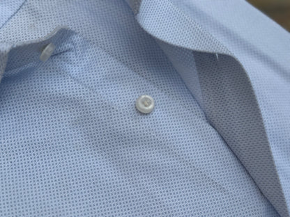 LIGHT BLUE TEXTURED SHIRT