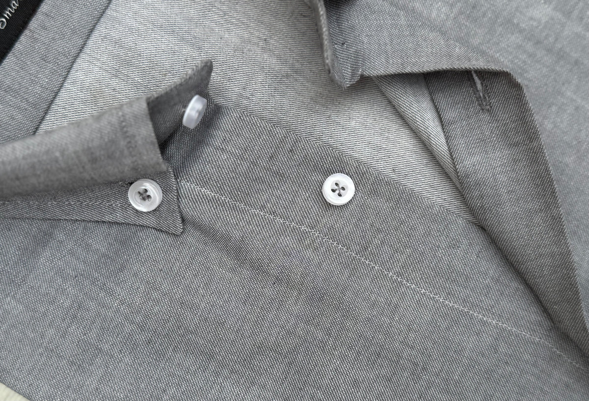 STEEL GREY COTTON SHIRT