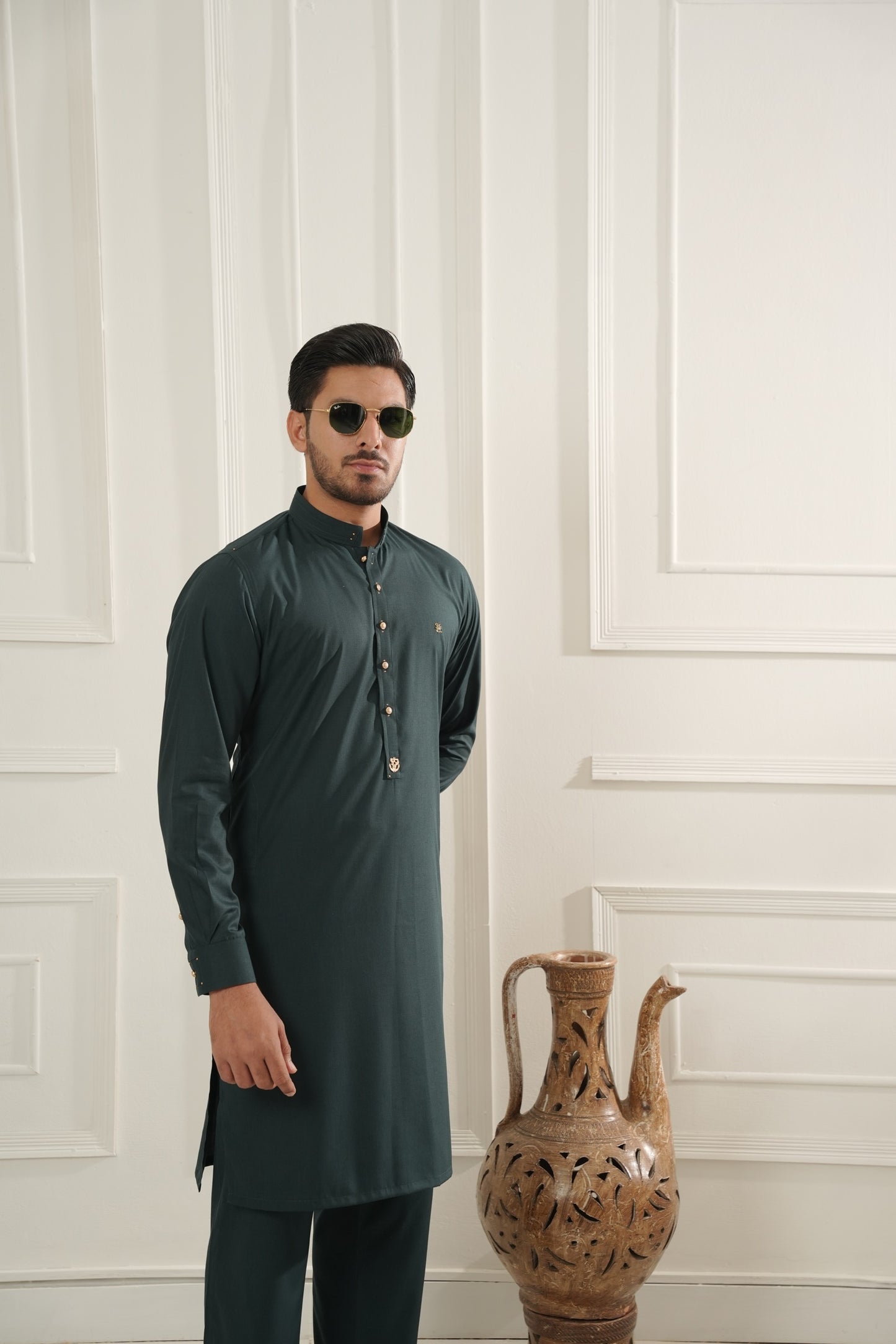 Forest Green Kurta Trouser