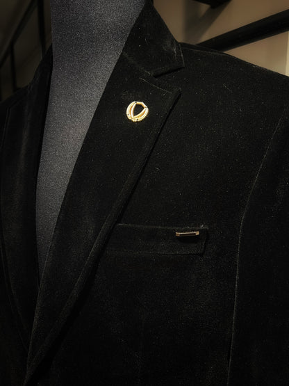 BLACK JAPANESE SUEDE SUIT