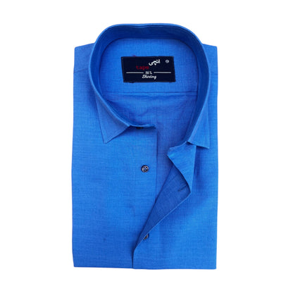 Persian Blue Linen Shirt