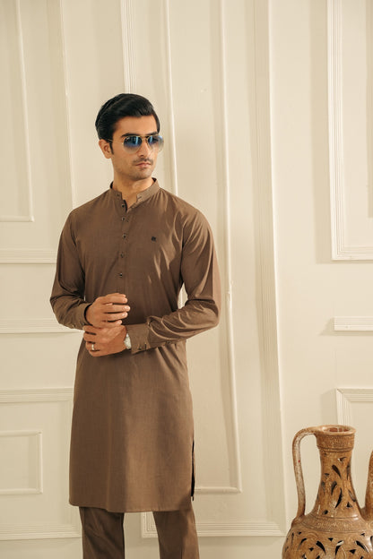 Coffee Brown Kurta Trouser