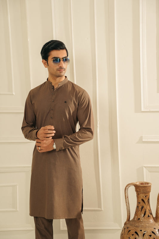 Coffee Brown Kurta Trouser