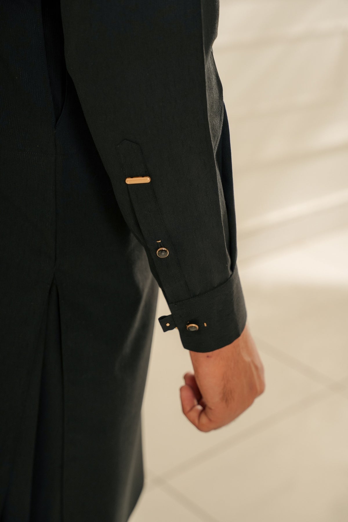 BLACK TEXTURED PREMIUM SHALWAR KAMEEZ