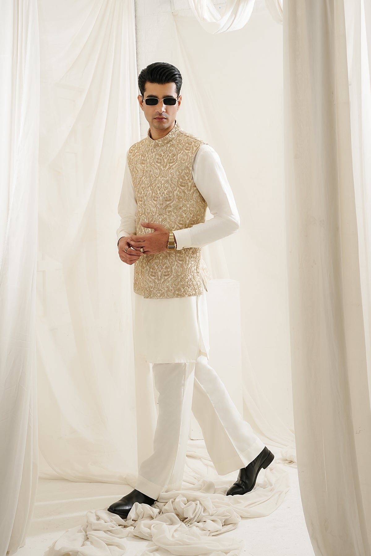 GOLDEN HAND WORK WAIST COAT