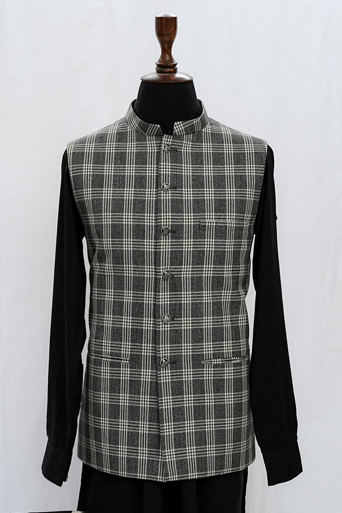 Big Checkered Waist Coat
