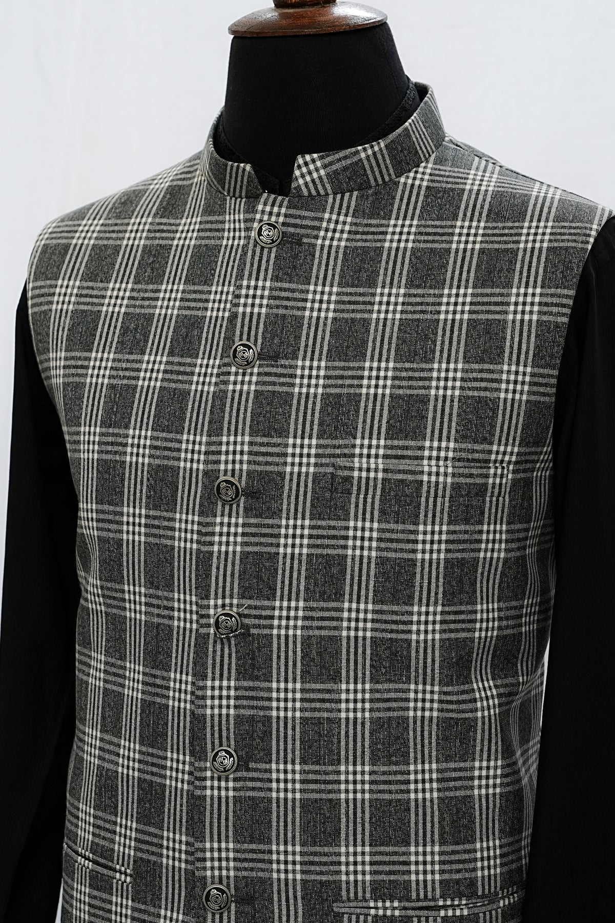 Big Checkered Waist Coat