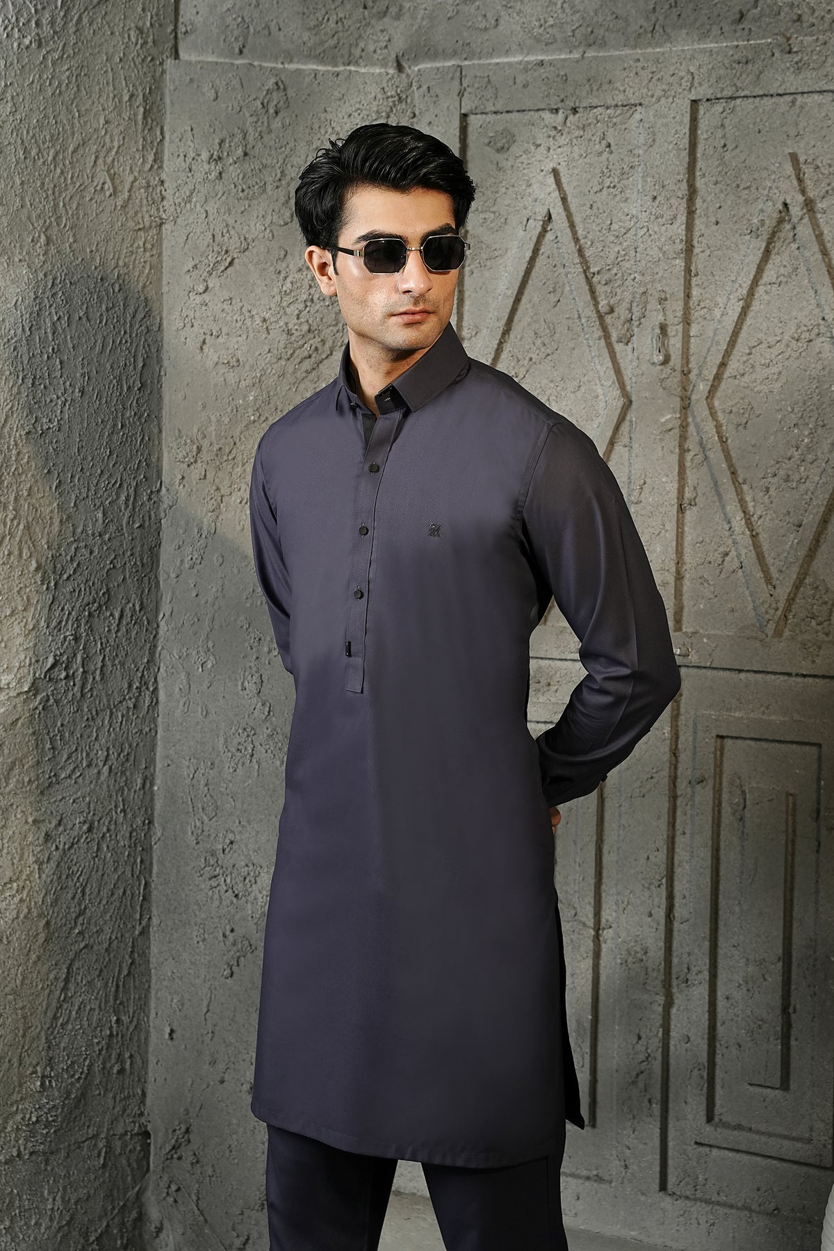 DEEP PURPLE KURTA TROUSER