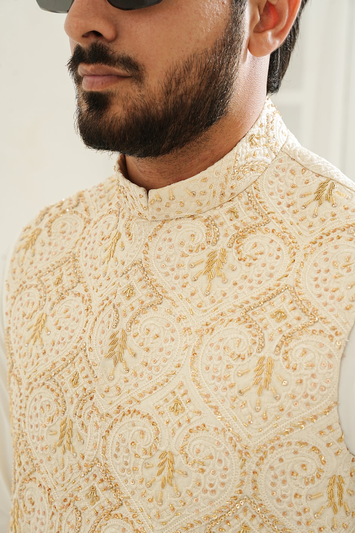 PEARL GOLD HAND WORK WAIST COAT