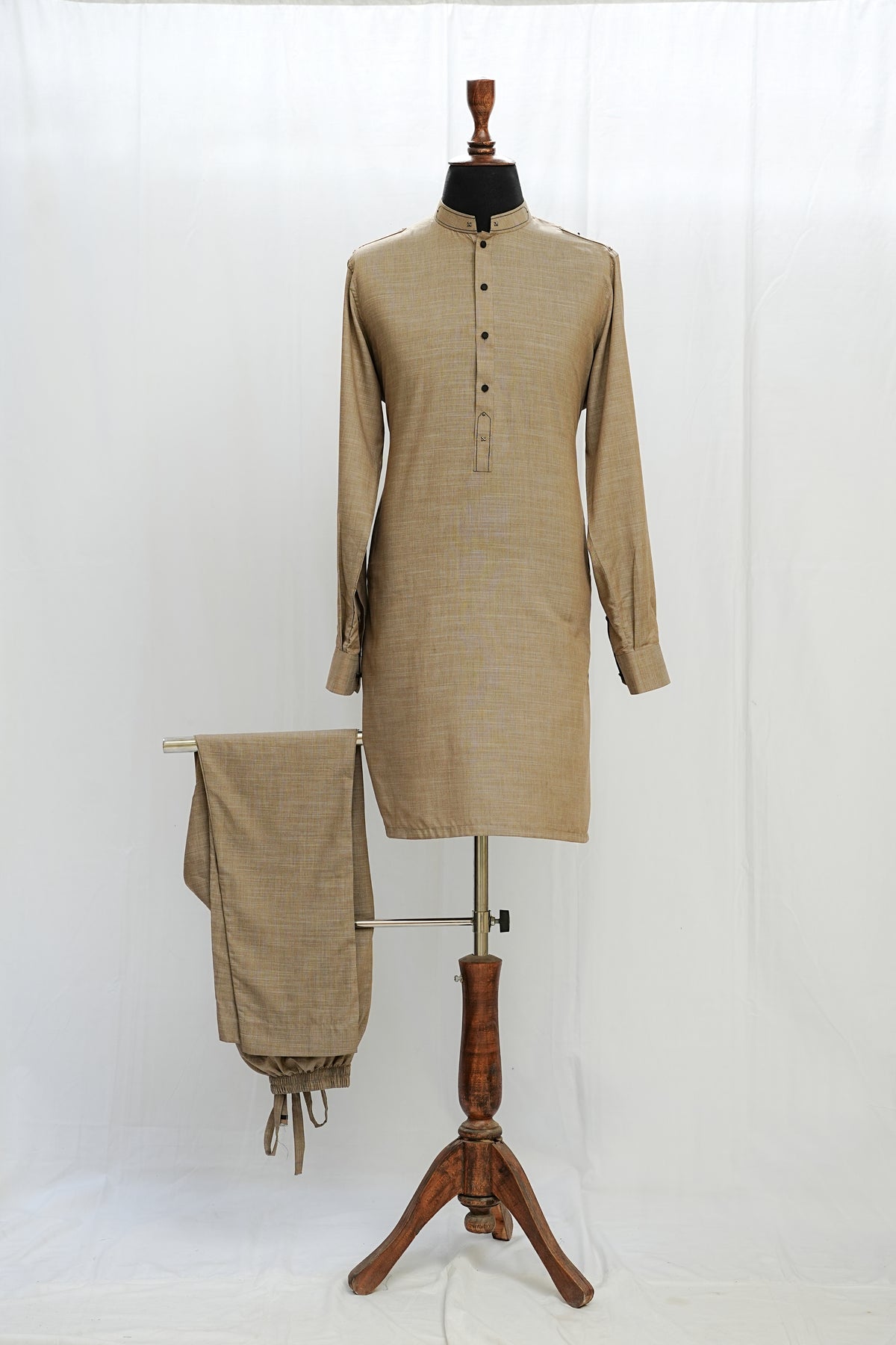 Skin Color Kurta Trouser