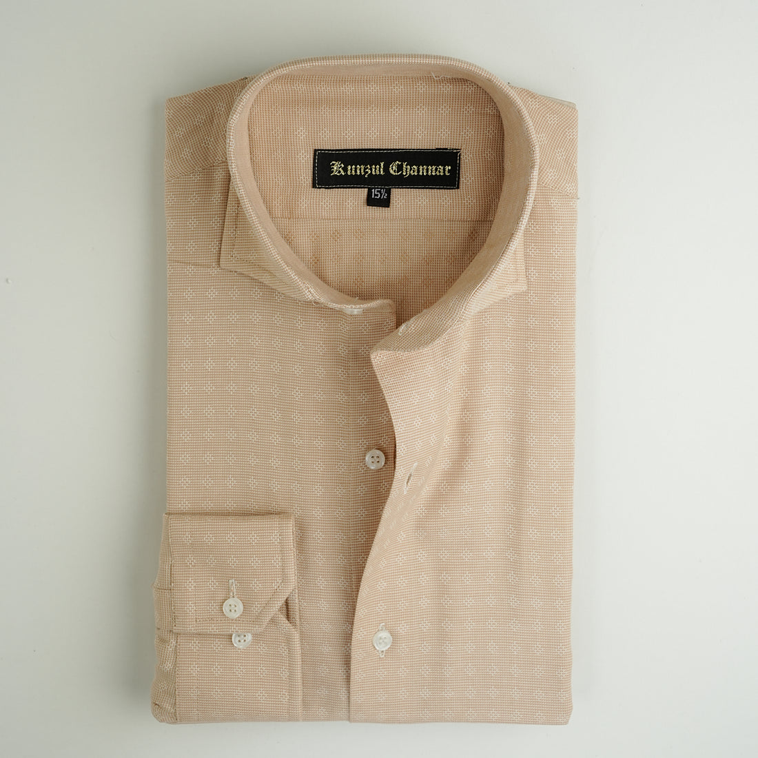 BEIGE JACQUARD SHIRT