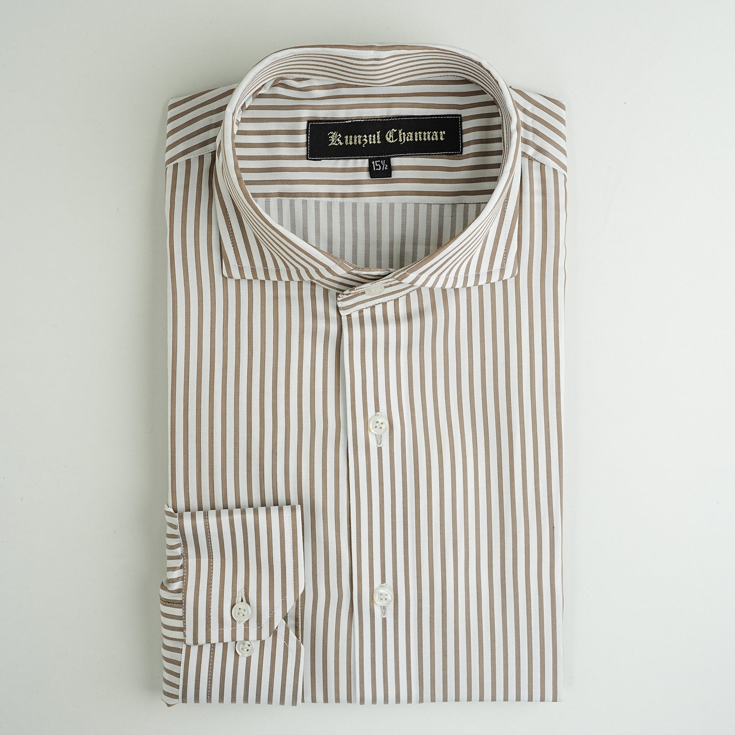 COFFEE STRIPED SHIRT