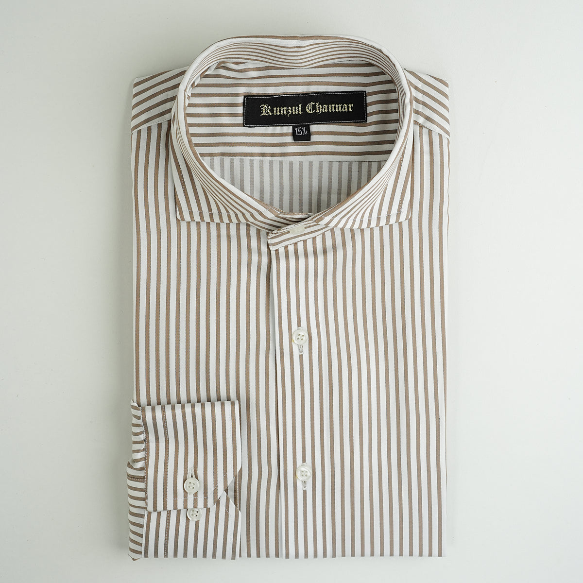 COFFEE STRIPED SHIRT