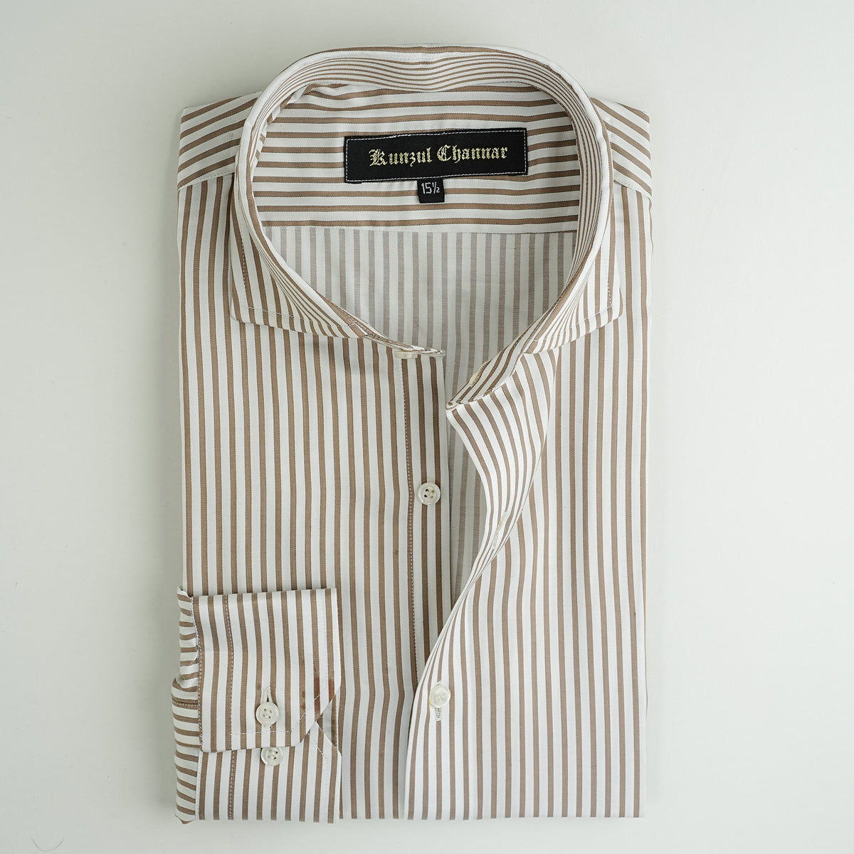 COFFEE STRIPED SHIRT