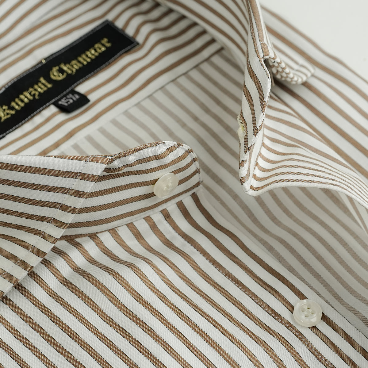 COFFEE STRIPED SHIRT