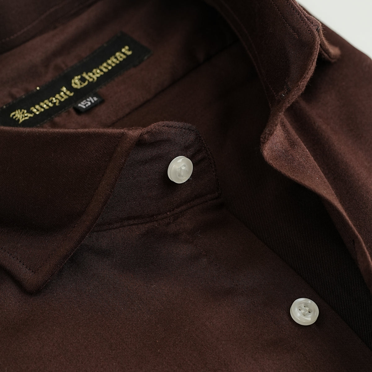 BURGUNDY BROWN COTTON SHIRT