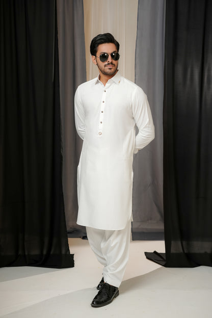 PREMIUM WHITE SHALWAR KAMEEZ