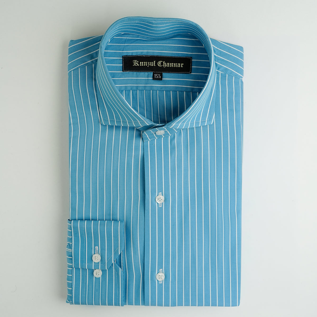 AQUA STRIPED SHIRT