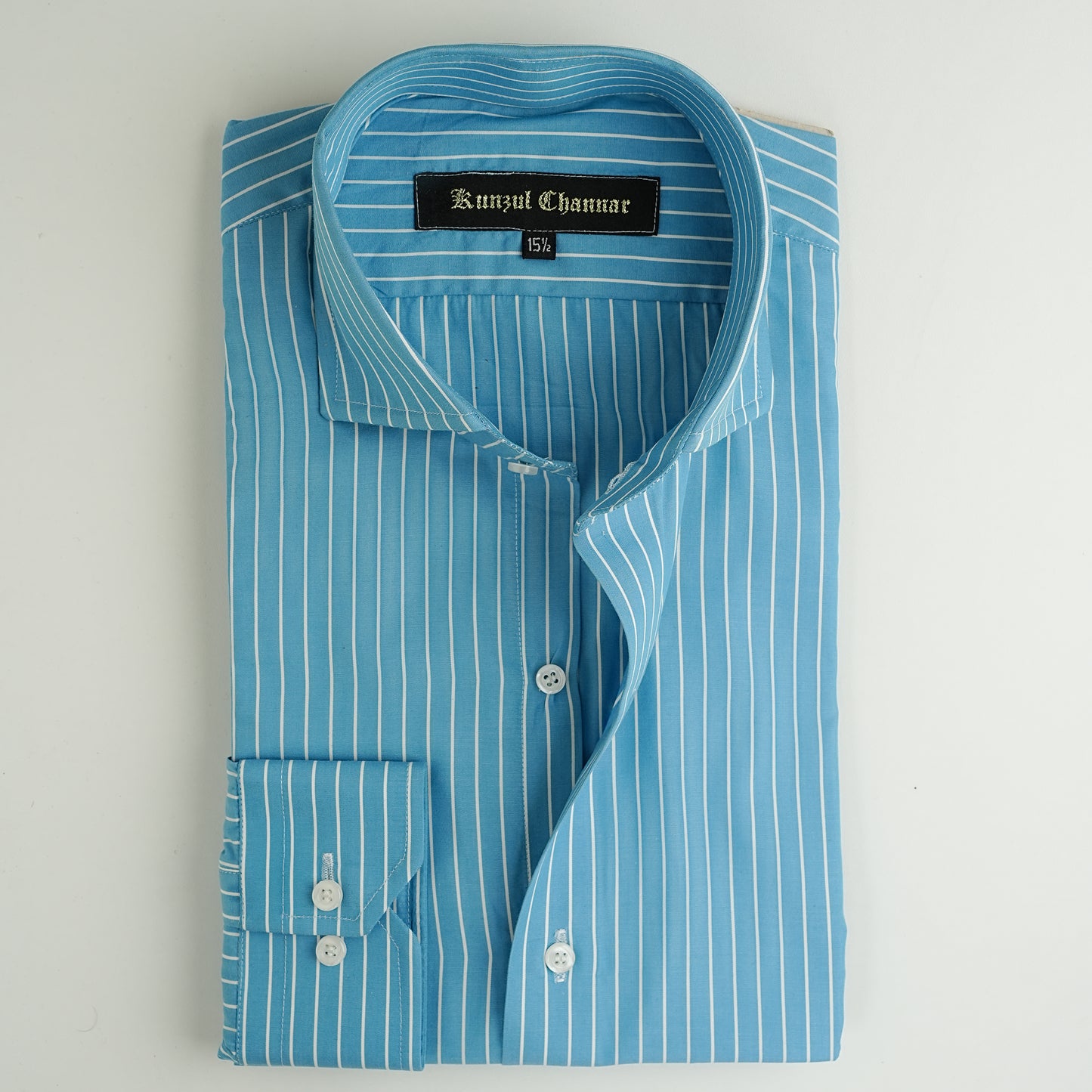 AQUA STRIPED SHIRT