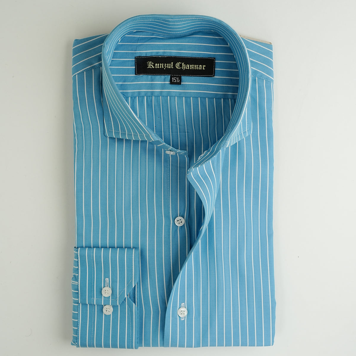 AQUA STRIPED SHIRT