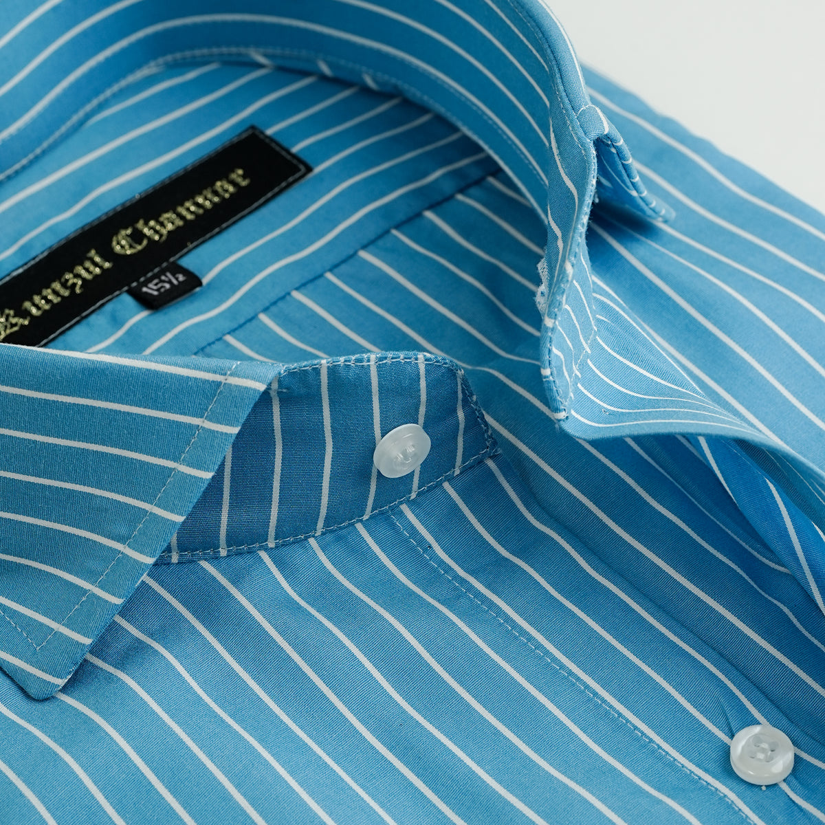 AQUA STRIPED SHIRT