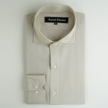 BEIGE COTTON SHIRT