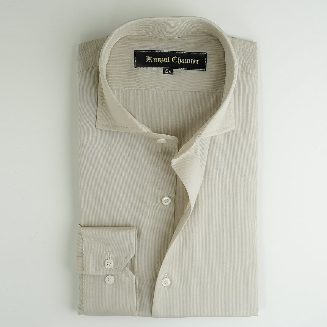 BEIGE COTTON SHIRT