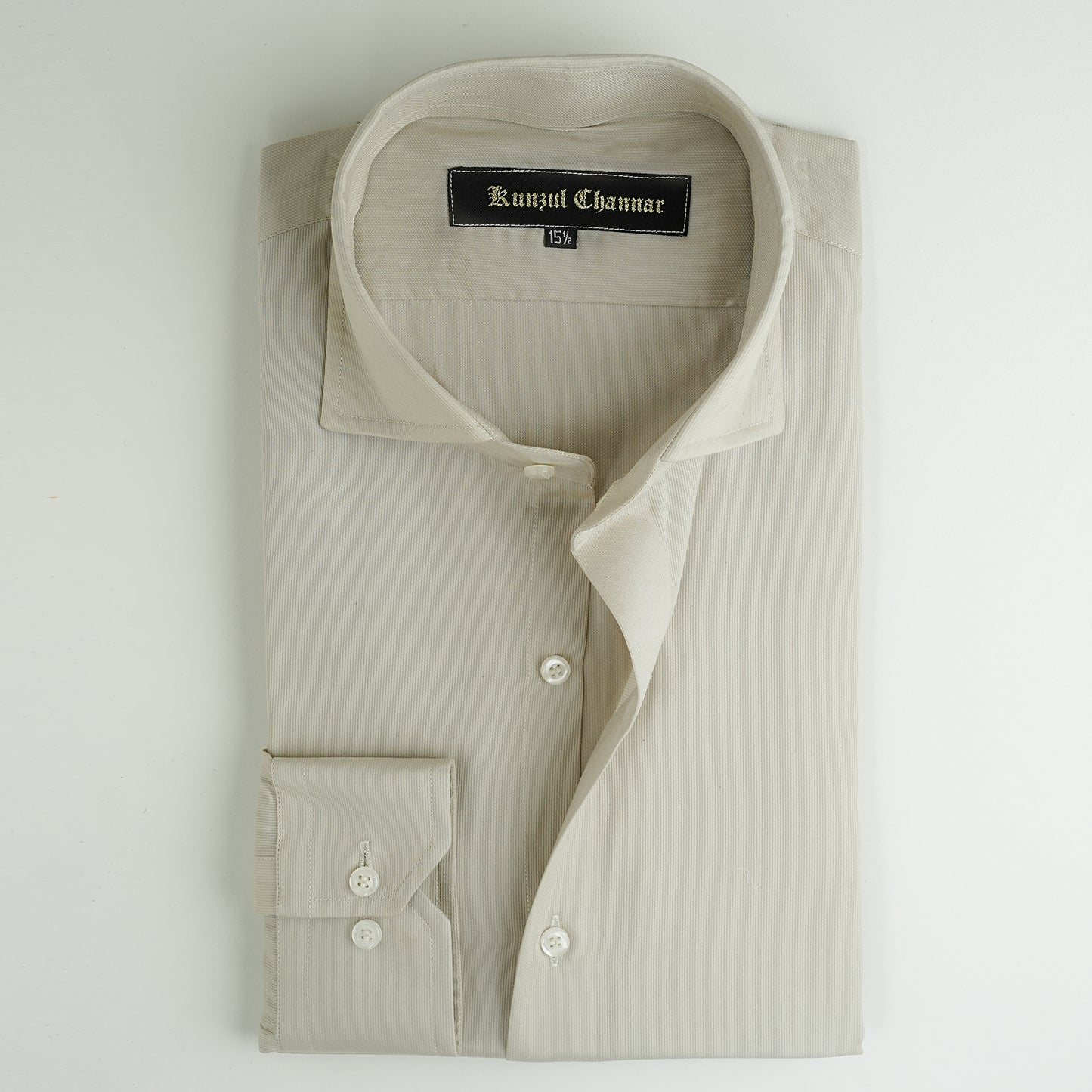 BEIGE COTTON SHIRT