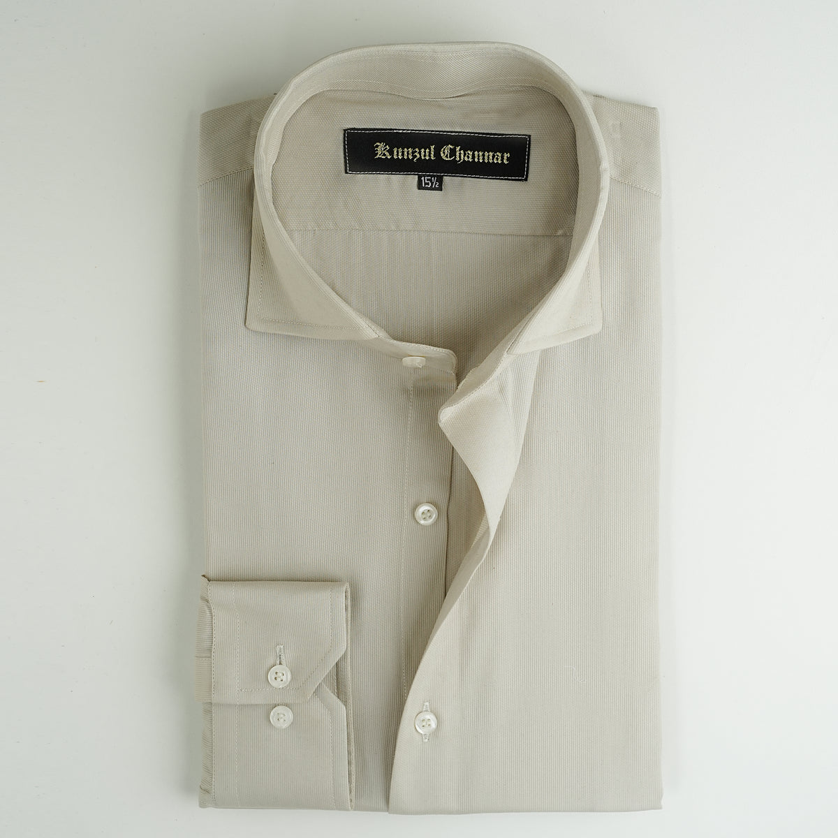 BEIGE COTTON SHIRT