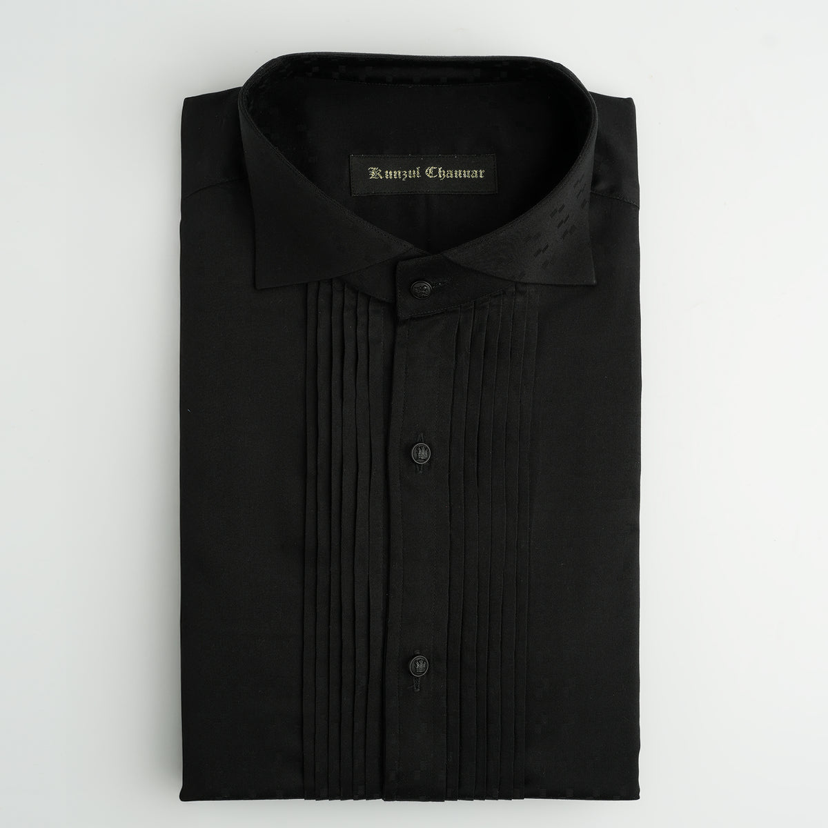 PREMIUM BLACK TUXEDO SHIRT