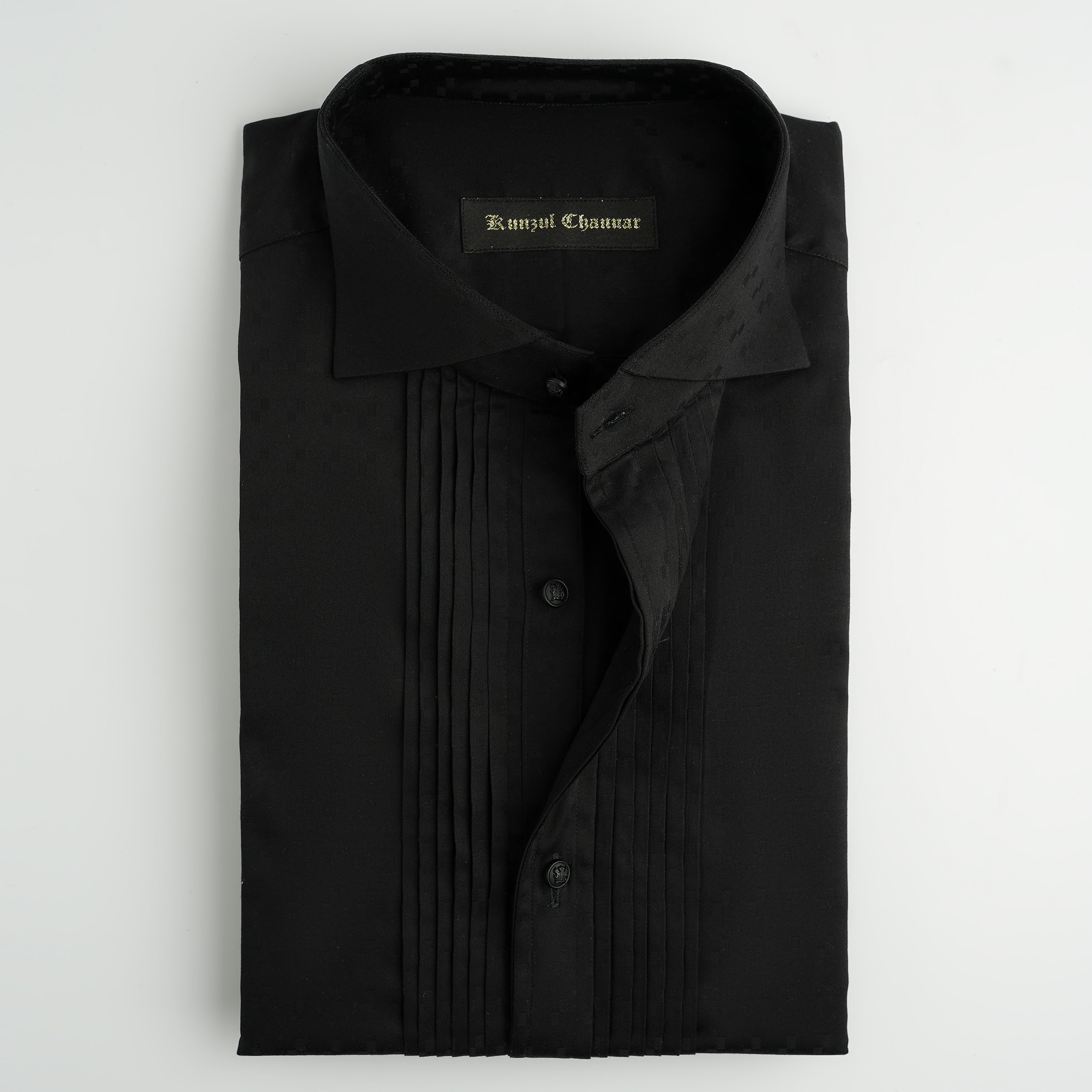 7 Channar Rise PREMIUM BLACK TUXEDO SHIRT – Kunzul Channar