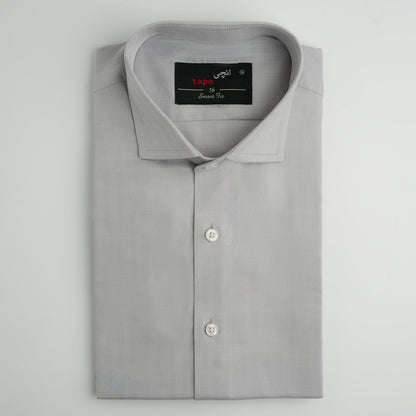 GREY HERRINGBONE SHIRT
