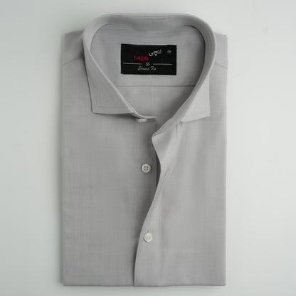 GREY HERRINGBONE SHIRT