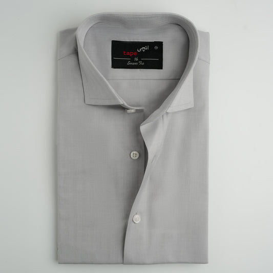 GREY HERRINGBONE SHIRT