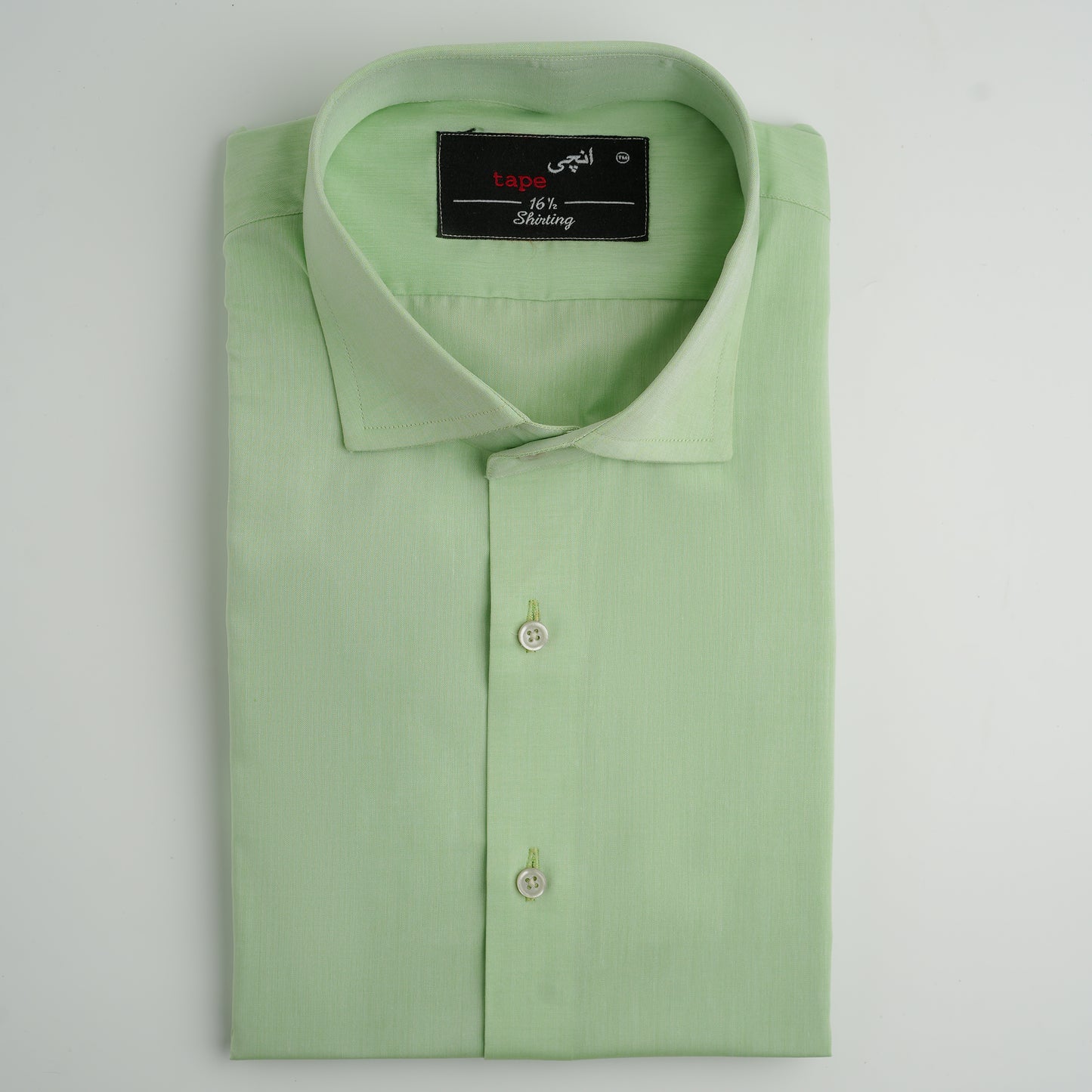 LIGHT GREEN COTTON SHIRT
