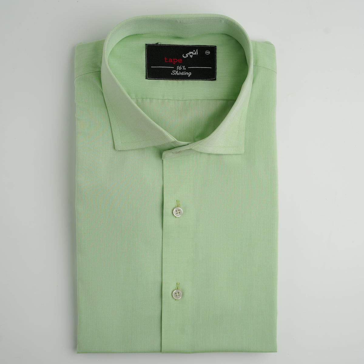 LIGHT GREEN COTTON SHIRT