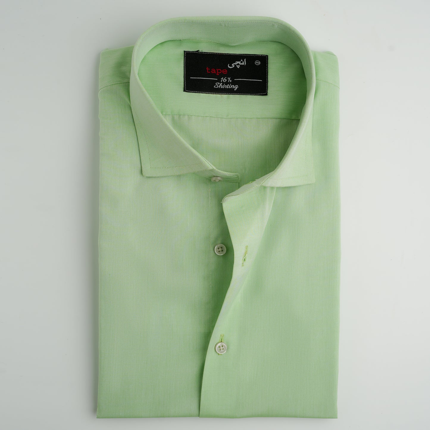 LIGHT GREEN COTTON SHIRT