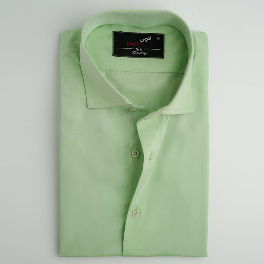 LIGHT GREEN COTTON SHIRT
