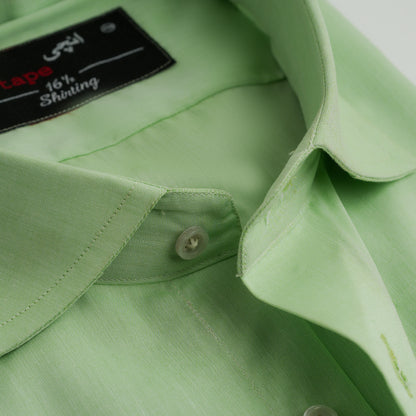LIGHT GREEN COTTON SHIRT