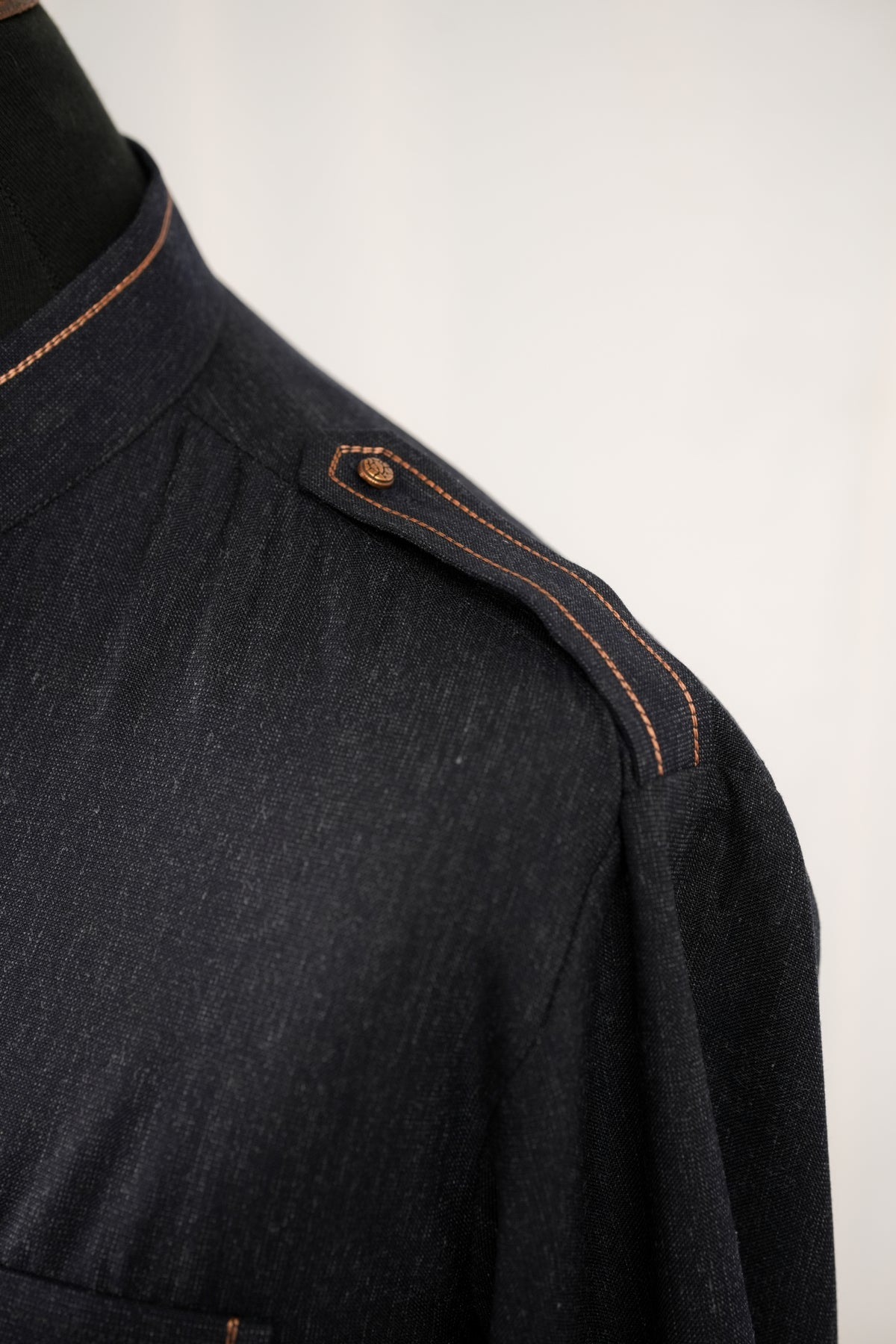 Double Pocket Grey Kurta Trouser