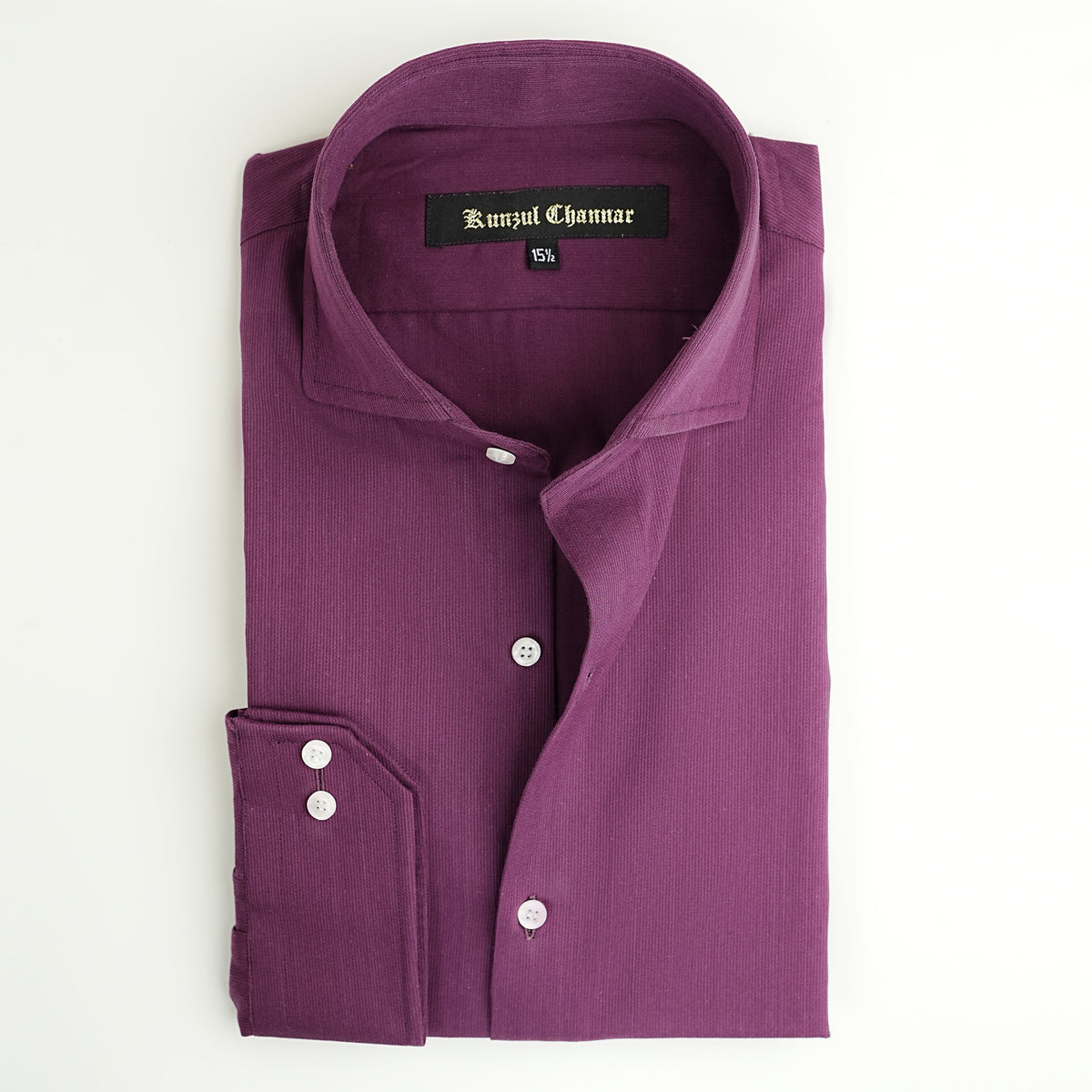PLUM MICRO-STRIPED SHIRT