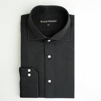 BLACK JACQUARD SHIRT
